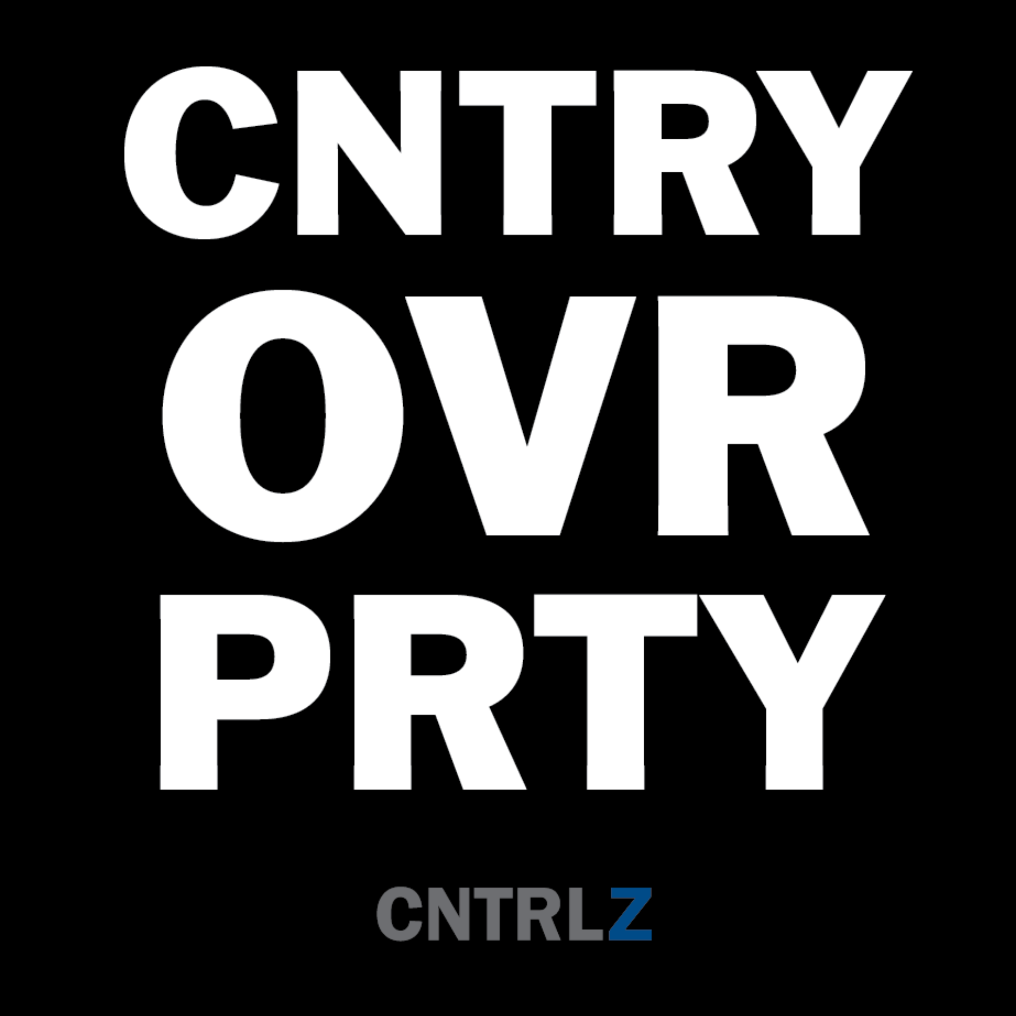 Activist's Best Decal - CNTRY OVR PRTY - CNTRL Z