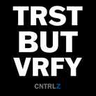 Activist's Best Decal - TRST BUT VRFY - CNTRL Z